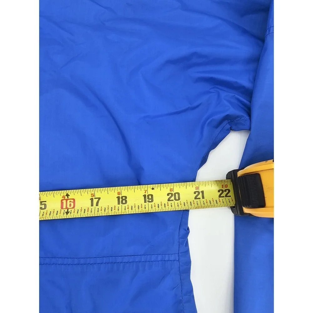 North Face Jacket Men‎ Small Blue Vintage Gore Tex  Zip Snap Hoodie Coat USA